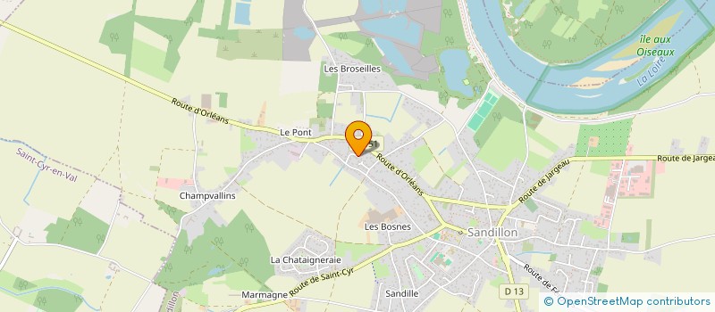 localisation de l'entreprise SCI DELPRIM à SANDILLON