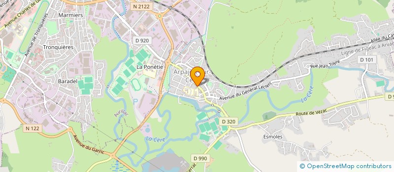 localisation de l'entreprise SCI DELPUECH à ARPAJON-SUR-CERE