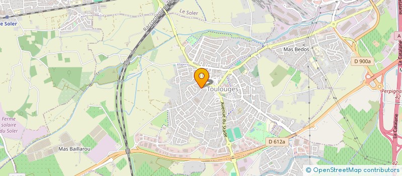 localisation de l'entreprise SCI DELRIC  TOULOUGES