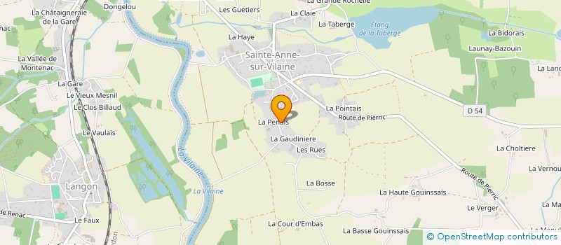 localisation de l'entreprise SCI DELRICE  SAINTE-ANNE-SUR-VILAINE