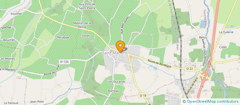 localisation de l'entreprise SCI DELRIP  TIZAC-DE-LAPOUYADE