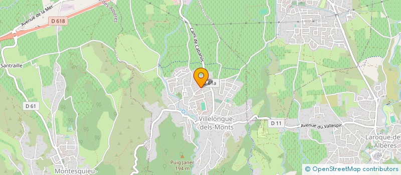 localisation de l'entreprise SCI DELS MONTS  VILLELONGUE-DELS-MONTS