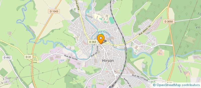 localisation de l'entreprise SCI DELSAR  HIRSON