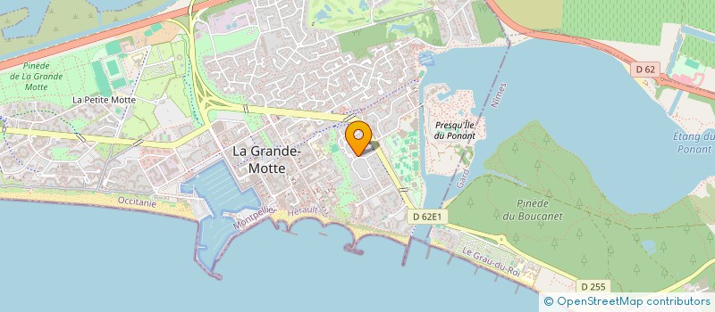 localisation de l'entreprise SCI DELSART  LA GRANDE-MOTTE