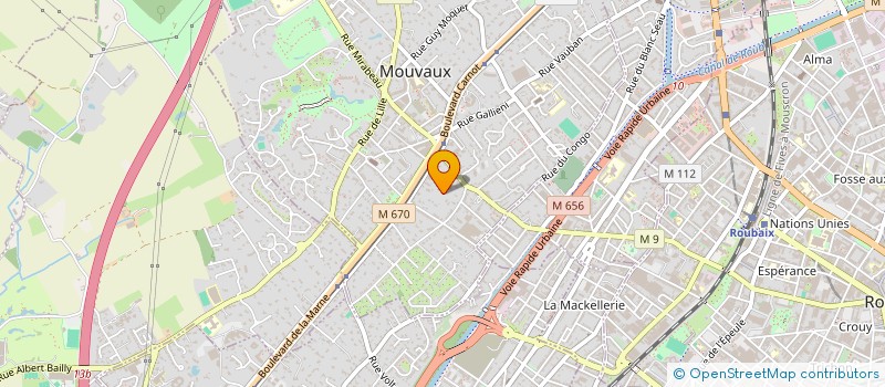 localisation de l'entreprise SCI DELSAUX  MOUVAUX