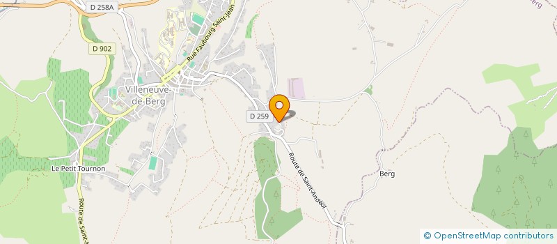 localisation de l'entreprise SCI DELTA 07  VILLENEUVE-DE-BERG