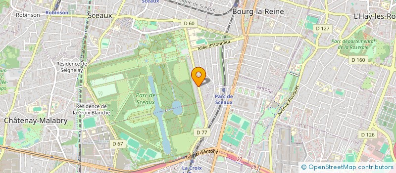 localisation de l'entreprise SCI DELTA à SCEAUX