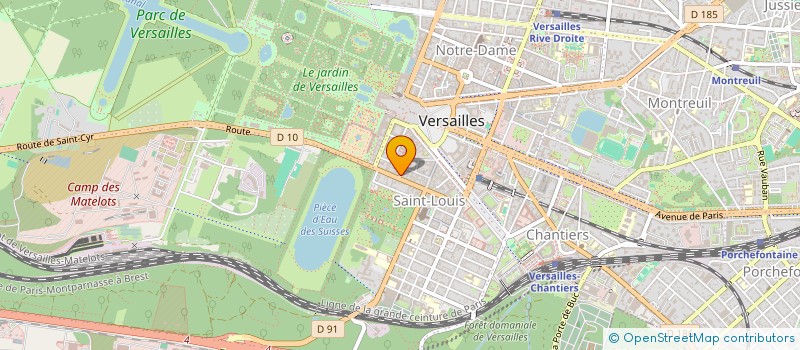 localisation de l'entreprise SCI DELTA à VERSAILLES