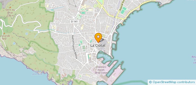 localisation de l'entreprise SCI DELTA  LA CIOTAT