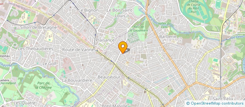 localisation de l'entreprise SCI DELTA à NANTES
