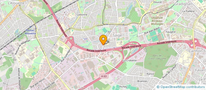 localisation de l'entreprise SCI DELTA  PESSAC