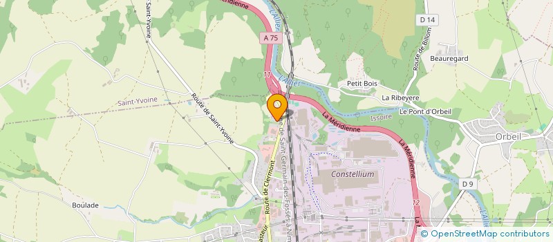 localisation de l'entreprise SCI DELTA  ISSOIRE