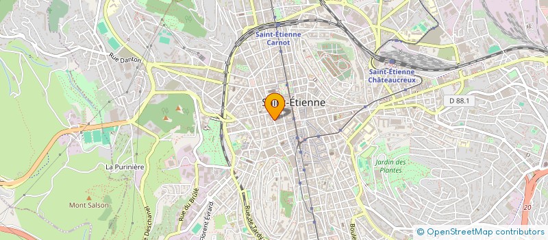 localisation de l'entreprise SCI DELTA  SAINT-ETIENNE