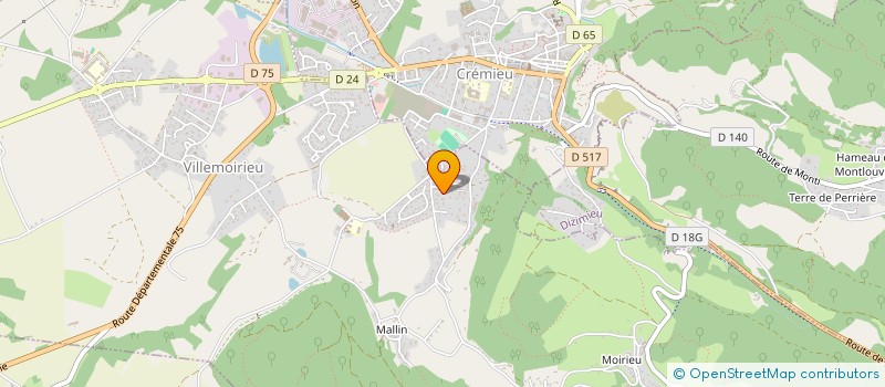 localisation de l'entreprise SCI DELTA  VILLEMOIRIEU