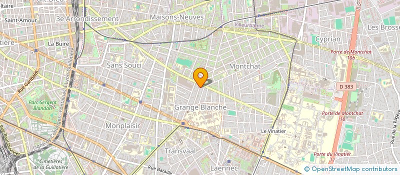 localisation de l'entreprise SCI DELTA  LYON