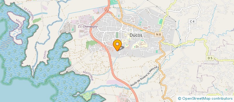 localisation de l'entreprise SCI DELTA 972 à DUCOS