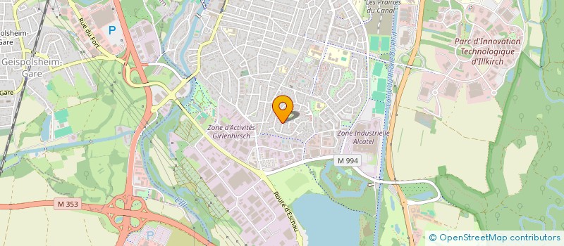 localisation de l'entreprise SCI DELTA DE L'ILL  ILLKIRCH-GRAFFENSTADEN
