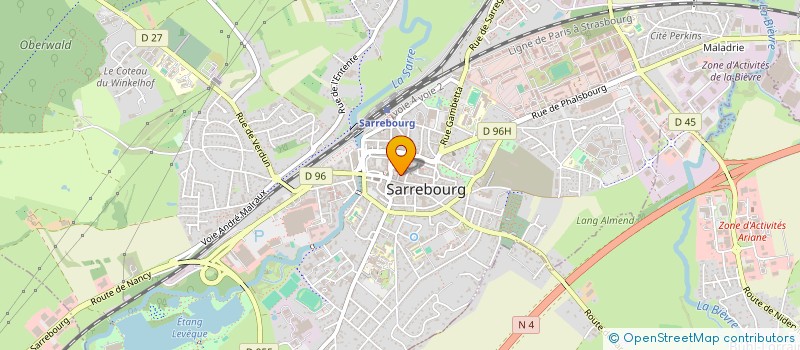 localisation de l'entreprise SCI DELTA MS2 à SARREBOURG