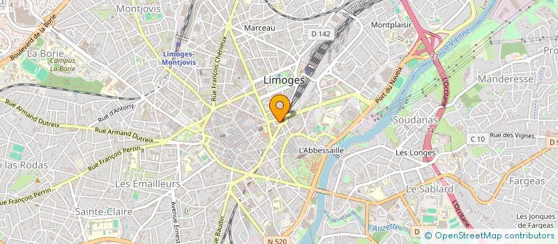 localisation de l'entreprise SCI DELTA R à LIMOGES