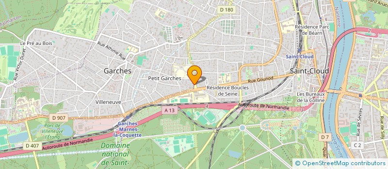 localisation de l'entreprise SCI DELTA SAINT CLOUD à GARCHES