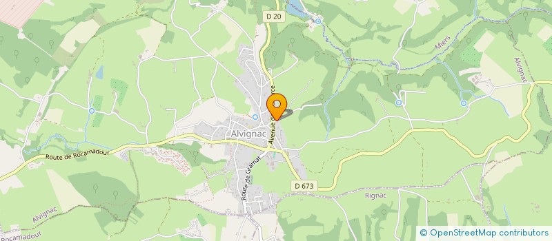 localisation de l'entreprise SCI DELTALAC  ALVIGNAC