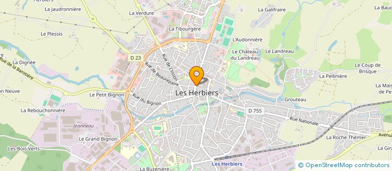 localisation de l'entreprise SCI DELTI à LES HERBIERS