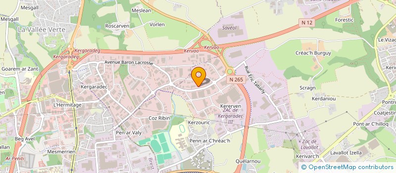 localisation de l'entreprise SCI DELTIM  GUIPAVAS