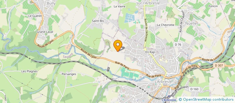 localisation de l'entreprise SCI DELUCE  L'ARBRESLE