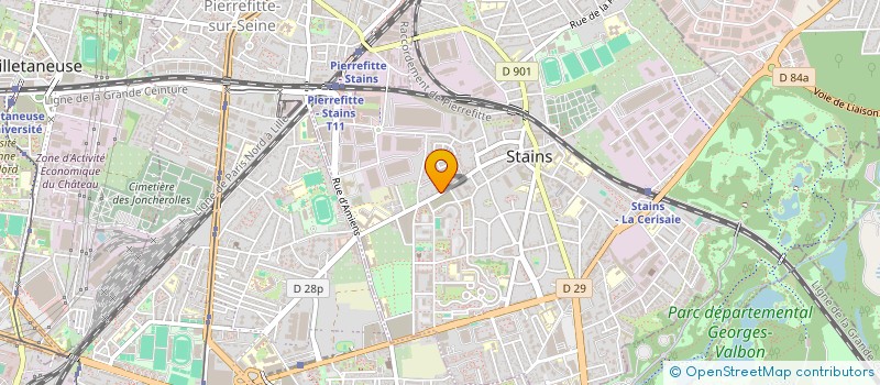 localisation de l'entreprise SCI DELUMEAU à STAINS