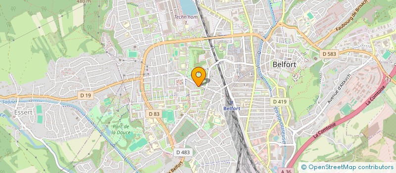 localisation de l'entreprise SCI DELUNE  BELFORT