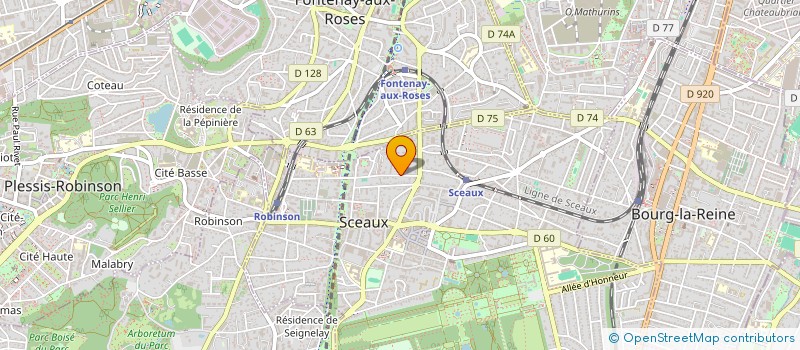 localisation de l'entreprise SCI DELURBE à SCEAUX