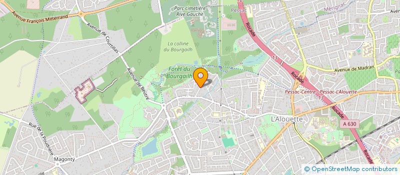 localisation de l'entreprise SCI DELURBE 93 à PESSAC