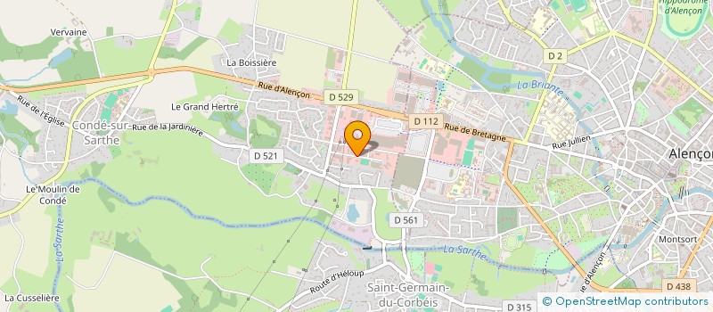 localisation de l'entreprise SCI DELVAL à CONDE-SUR-SARTHE