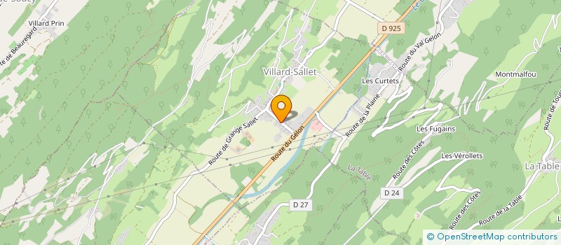 localisation de l'entreprise SCI DELVAL  VILLARD-SALLET