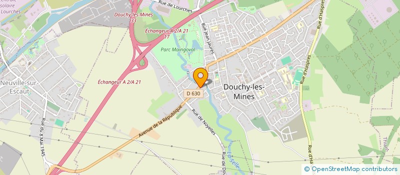localisation de l'entreprise SCI DELVAL  DOUCHY-LES-MINES