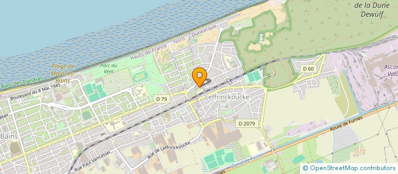 localisation de l'entreprise SCI DELVALLEZ  LEFFRINCKOUCKE