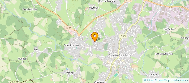 localisation de l'entreprise SCI DELVAS à SAINTE-SIGOLENE