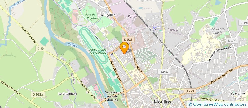 localisation de l'entreprise SCI DELVAUX à MOULINS