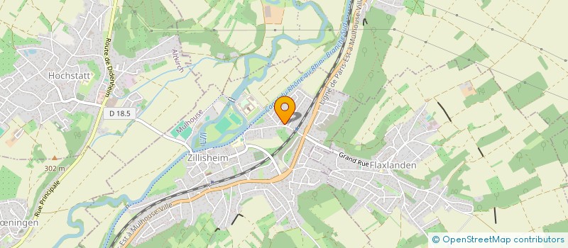 localisation de l'entreprise SCI DELVIM  ZILLISHEIM