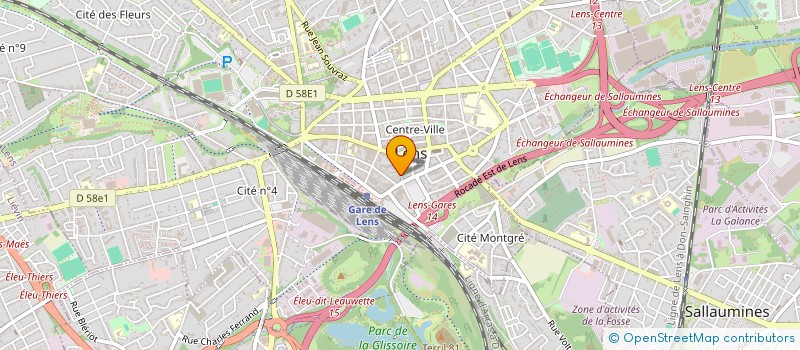 localisation de l'entreprise SCI DELVIN  LENS