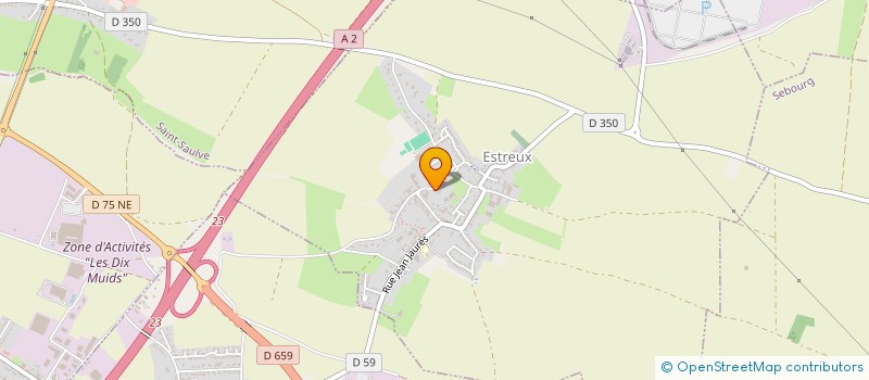 localisation de l'entreprise SCI DELWARDE  ESTREUX