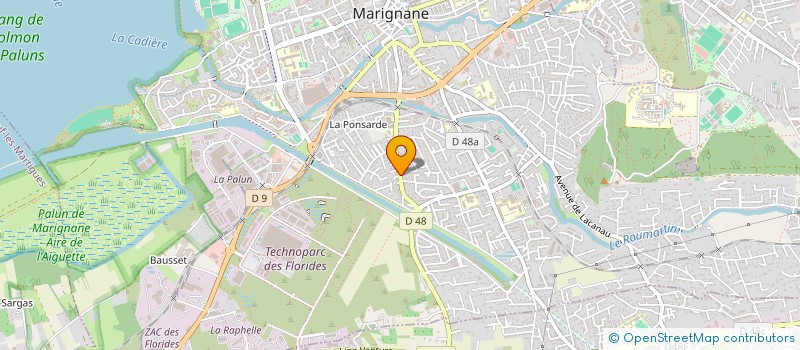 localisation de l'entreprise SCI DELYS ET FILS  MARIGNANE