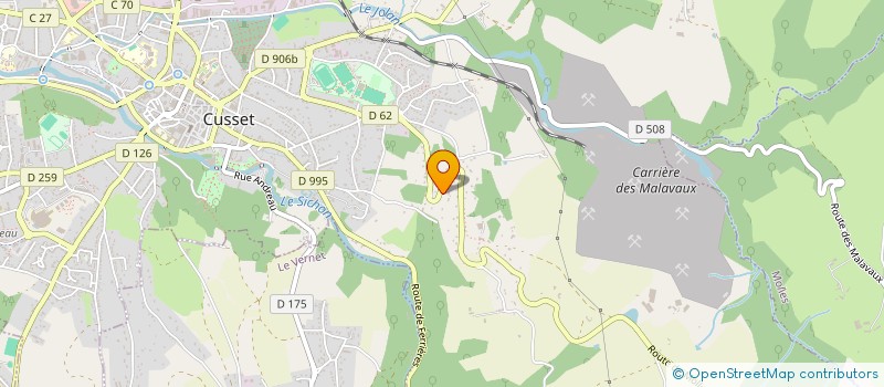 localisation de l'entreprise SCI DELYSCA à CUSSET