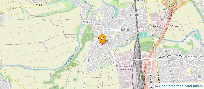 localisation de l'entreprise SCI DEM  LAMPERTHEIM