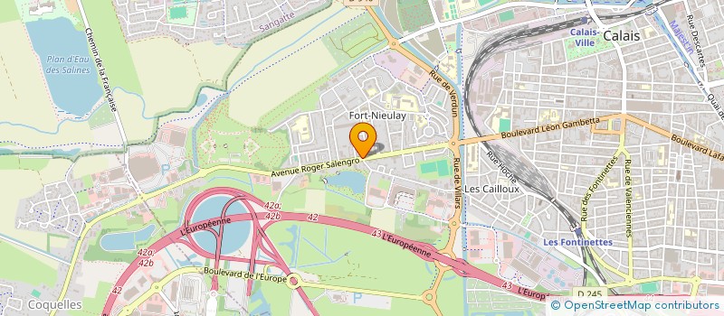 localisation de l'entreprise SCI DEM  CALAIS