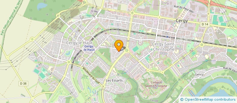 localisation de l'entreprise SCI DEM  CERGY