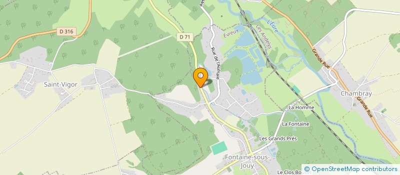 localisation de l'entreprise SCI DEM'EURE YENSID  FONTAINE-SOUS-JOUY