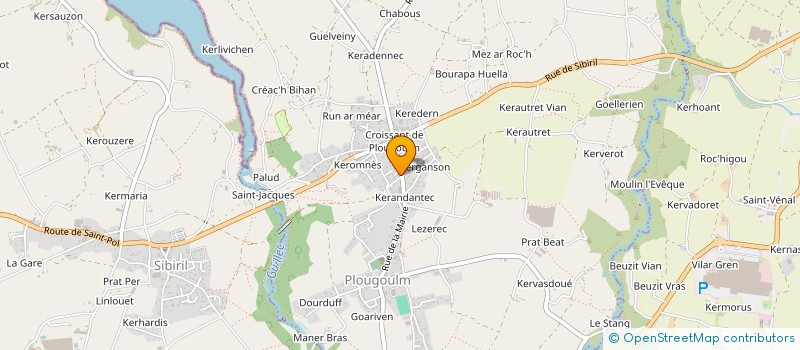 localisation de l'entreprise SCI DEMAJY  PLOUGOULM