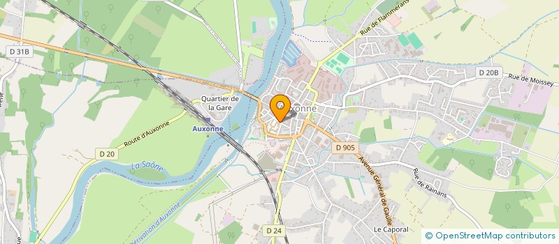 localisation de l'entreprise SCI DEMANGE  AUXONNE