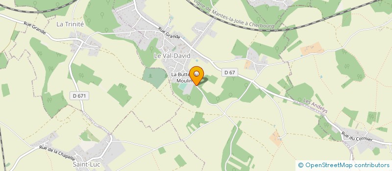 localisation de l'entreprise SCI DEMANGE IMMO  LE VAL-DAVID